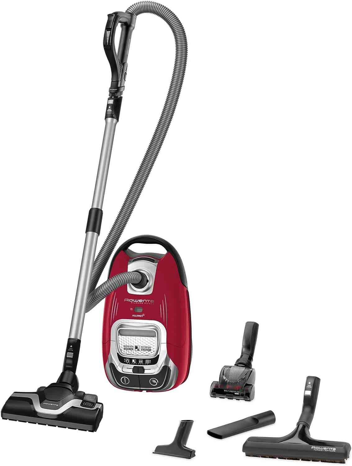 Aspirateur traîneau avec sac ROWENTA RO7473EA silencieux avec mini turbobrosse